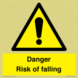 Danger Risk of falling